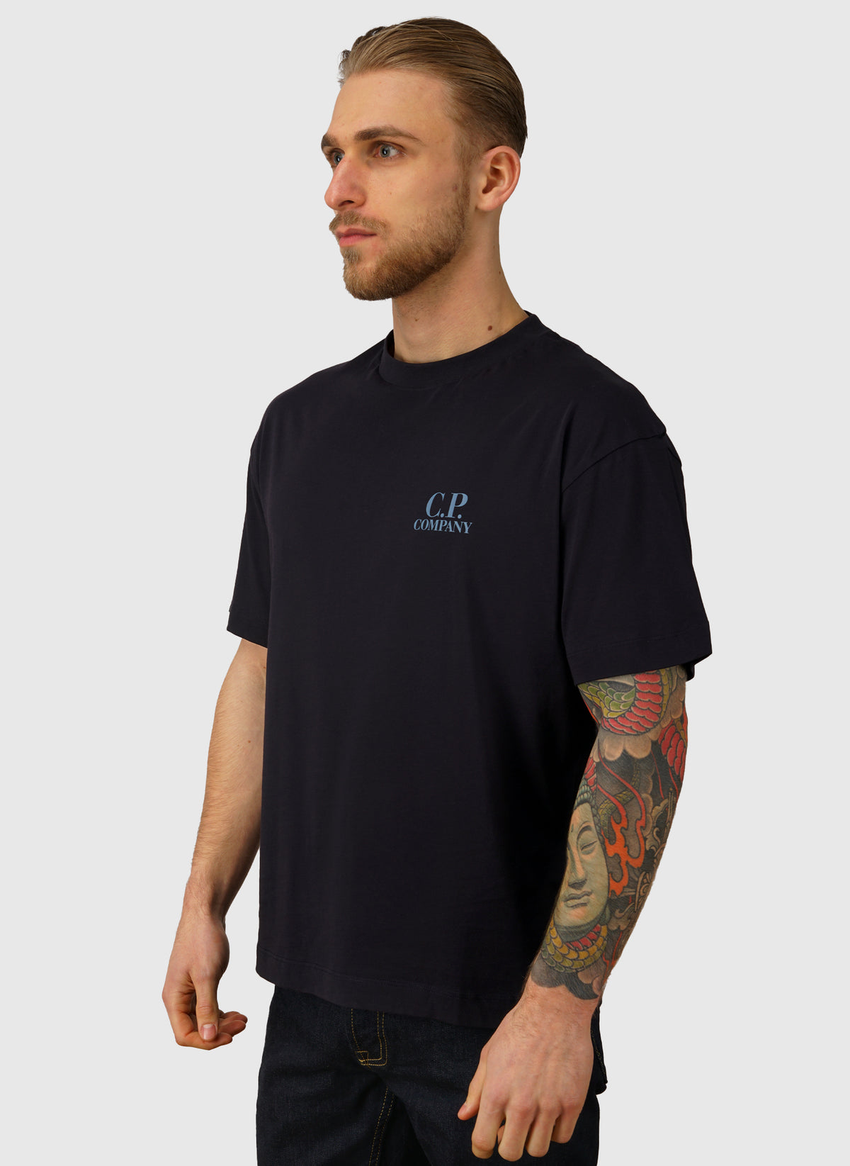 30/1 Logo Jersey T-Shirt - Total Eclipse