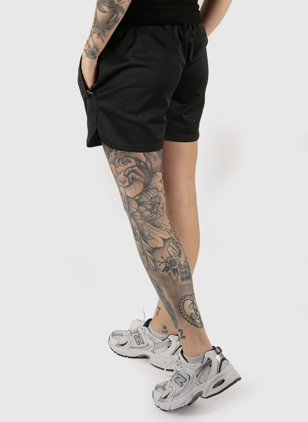Unfair Womens Curved Shorts - Black