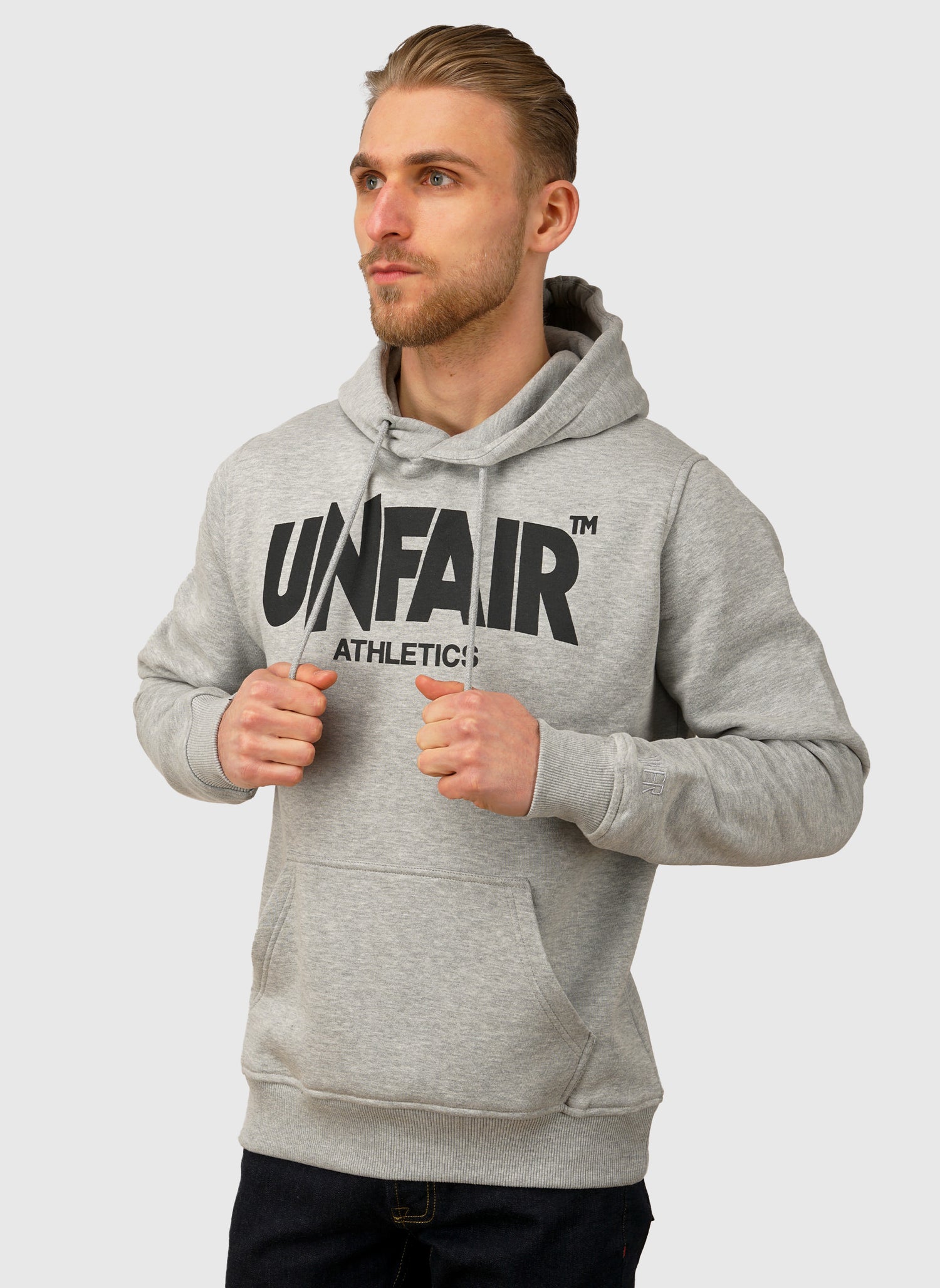 Classic Label Hoodie - Grey Melange