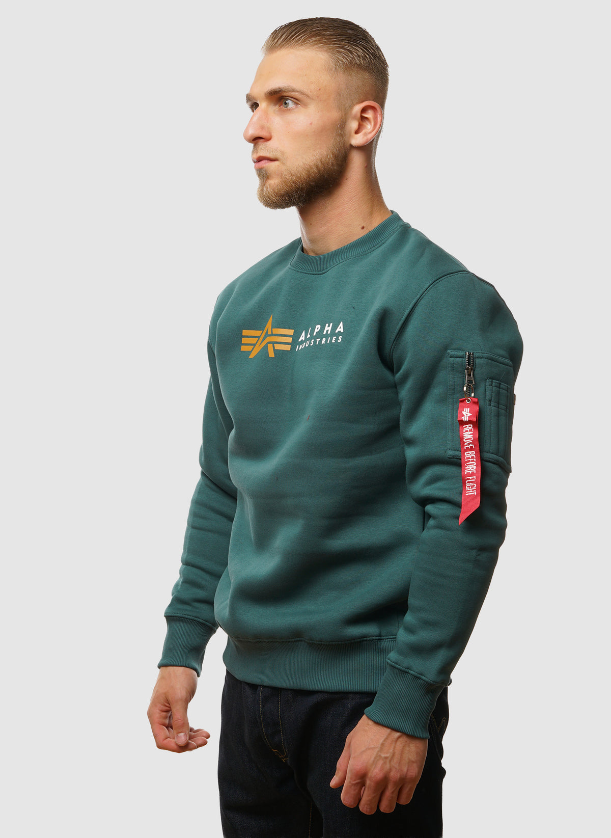 Alpha Label Sweatshirt - Force Green