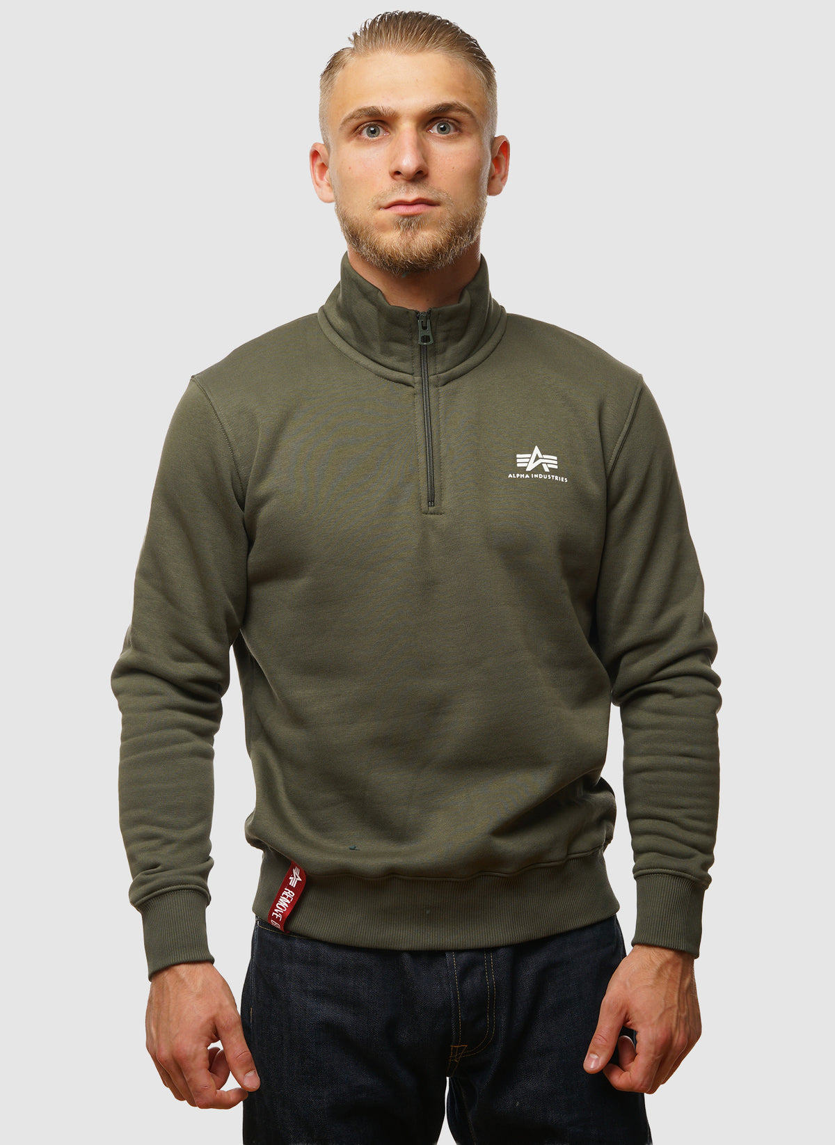 Half-Zip Sweatshirt - Dark Olive