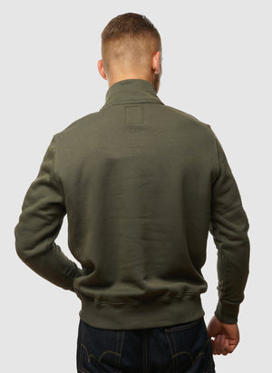 Half-Zip Sweatshirt - Dark Olive
