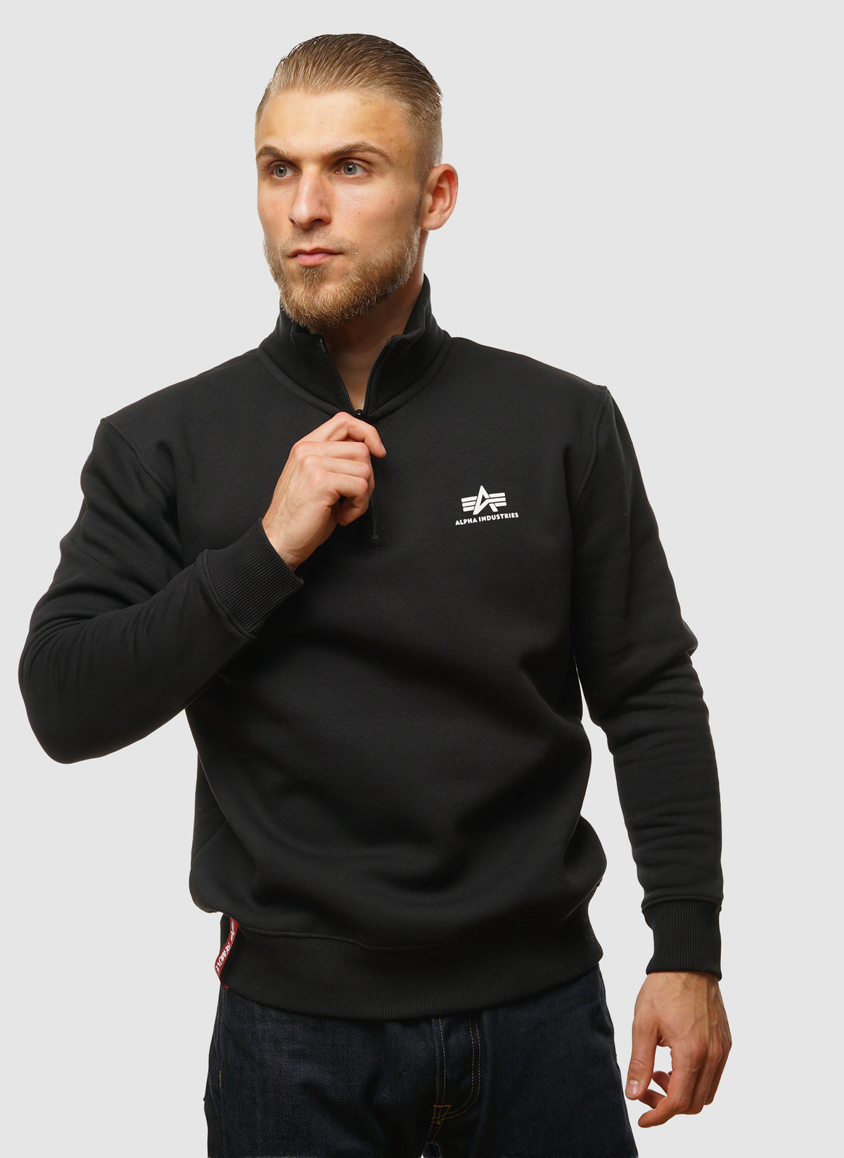 Half-Zip Sweatshirt - Black