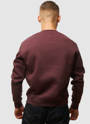 Basic Small Logo Sweatshirt - Deep Maroon
