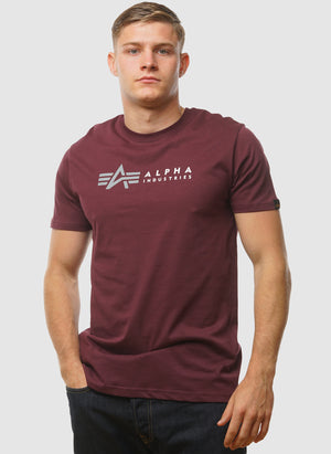 Alpha Label T-Shirt - Dark Cherry