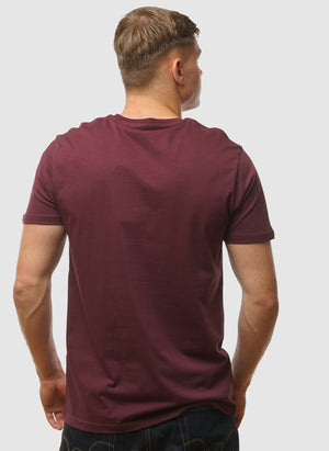 Alpha Label T-Shirt - Dark Cherry