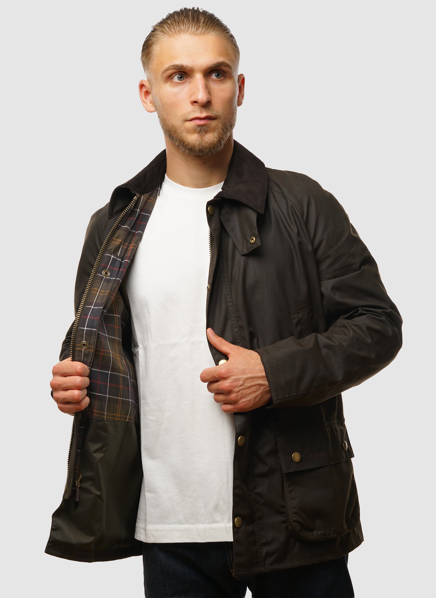 Ashby Waxed Jacket - Olive