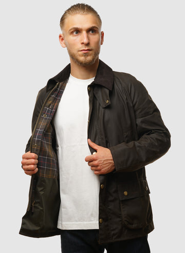 Ashby Waxed Jacket - Olive