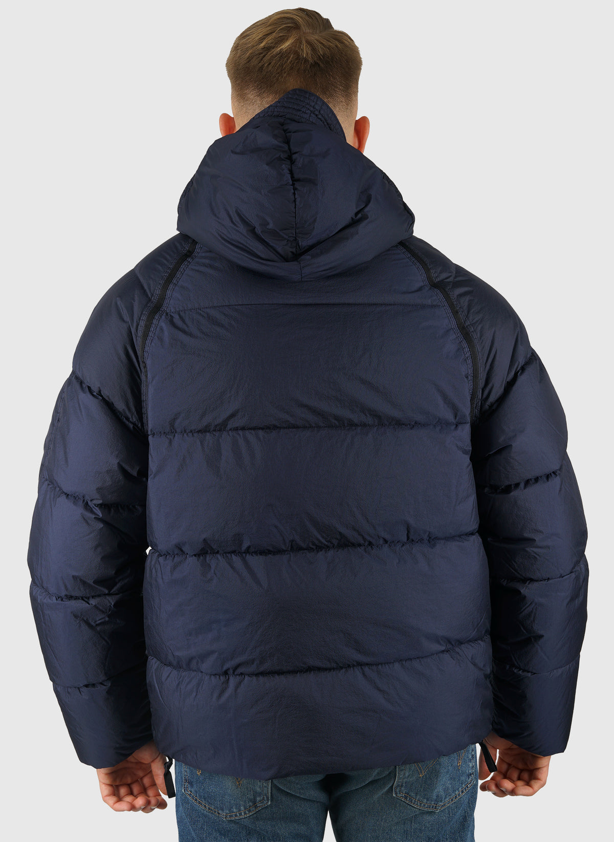 Down Shield Hooded Jacket - Peacoat