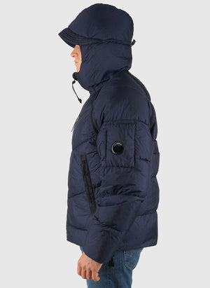 Down Shield Hooded Jacket - Peacoat