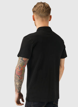 Diecimo Regular Poloshirt - Black