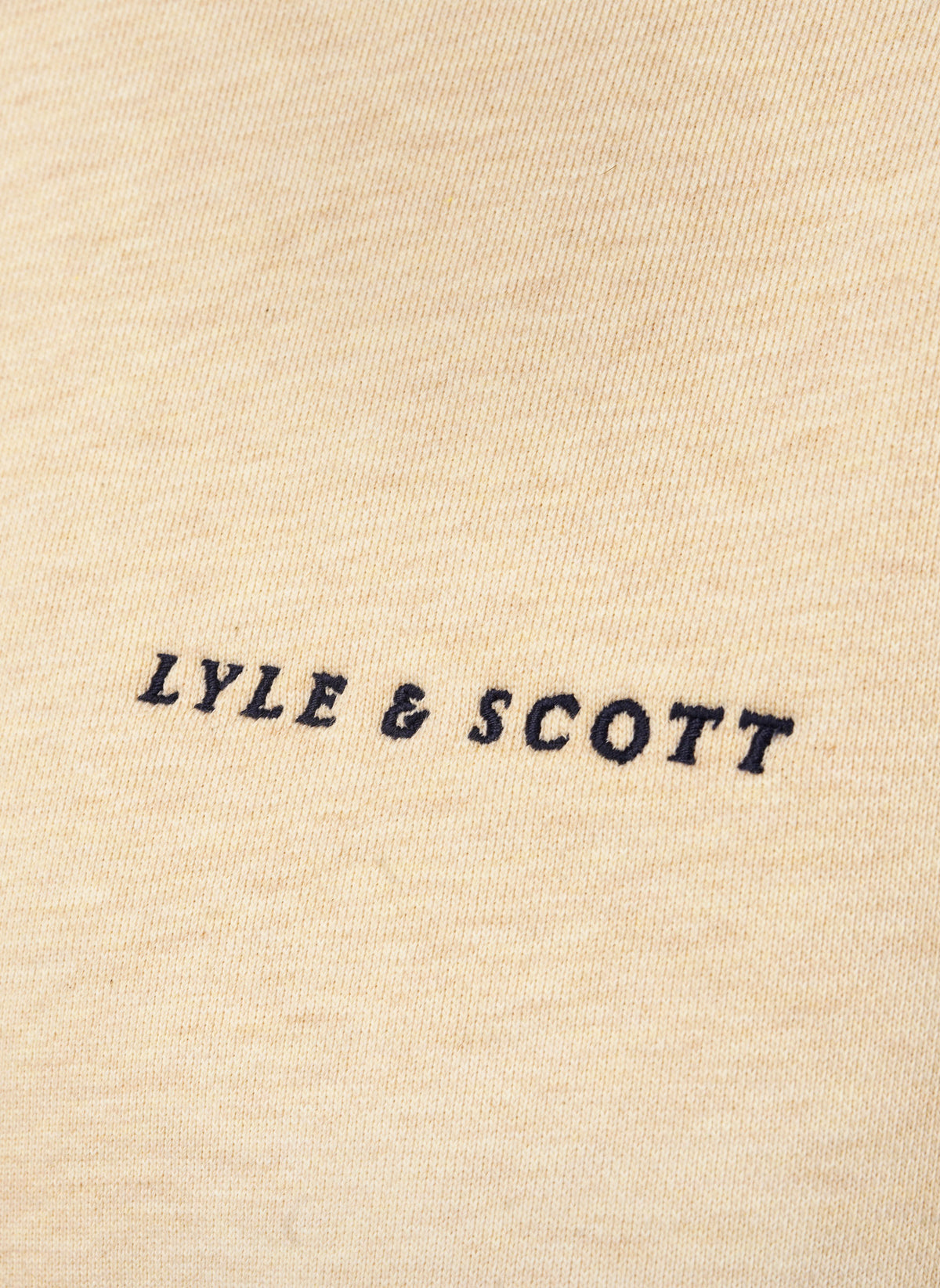 Script Heavyweight Loopback Sweatshirt - Ice Cream Marl