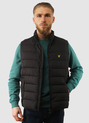 Quilted Gilet - Jet Black