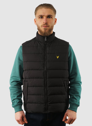 Quilted Gilet - Jet Black