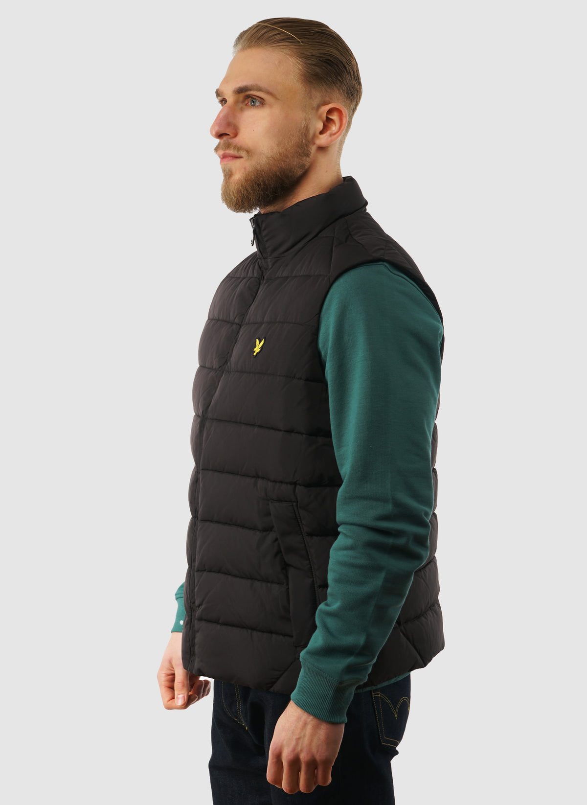 Quilted Gilet - Jet Black