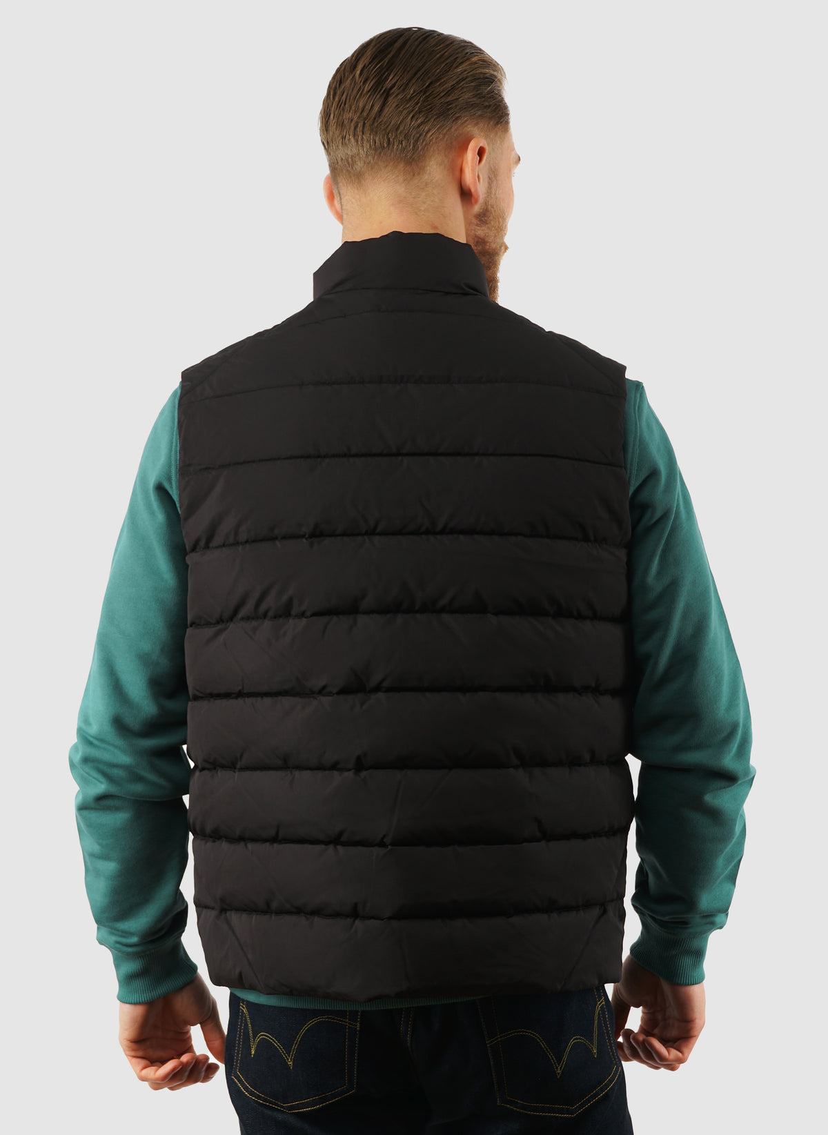 Quilted Gilet - Jet Black