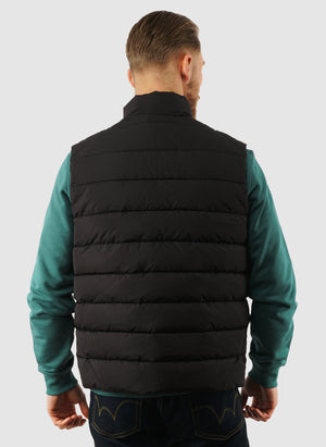 Quilted Gilet - Jet Black
