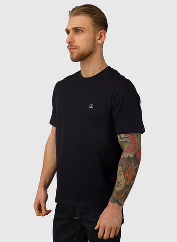 Logo Badge Jersey T-Shirt - Black