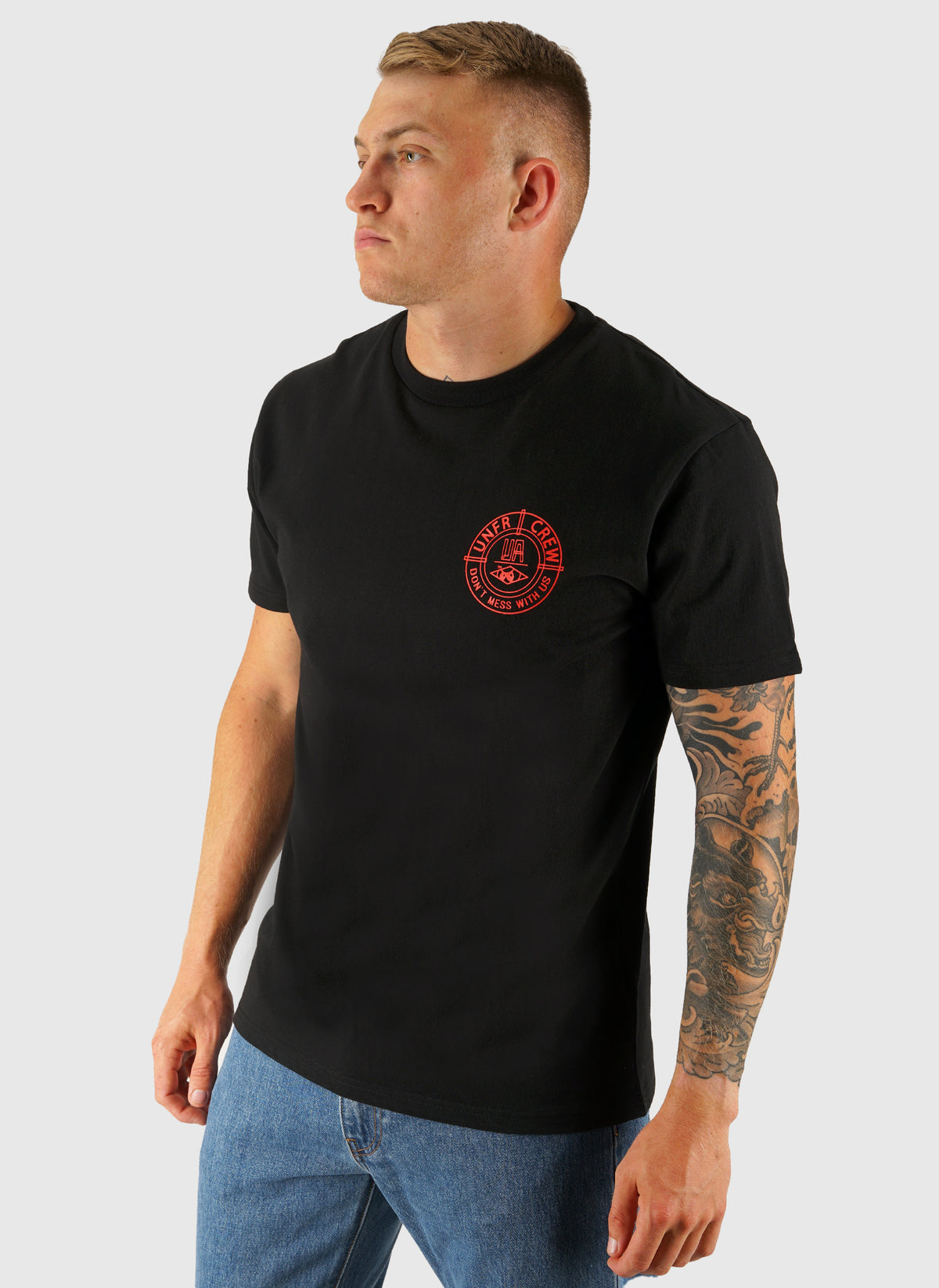 DMWU BP T-Shirt - Black/Red