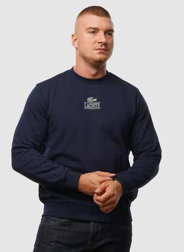 Mid Croco Sweatshirt - Navy Blue