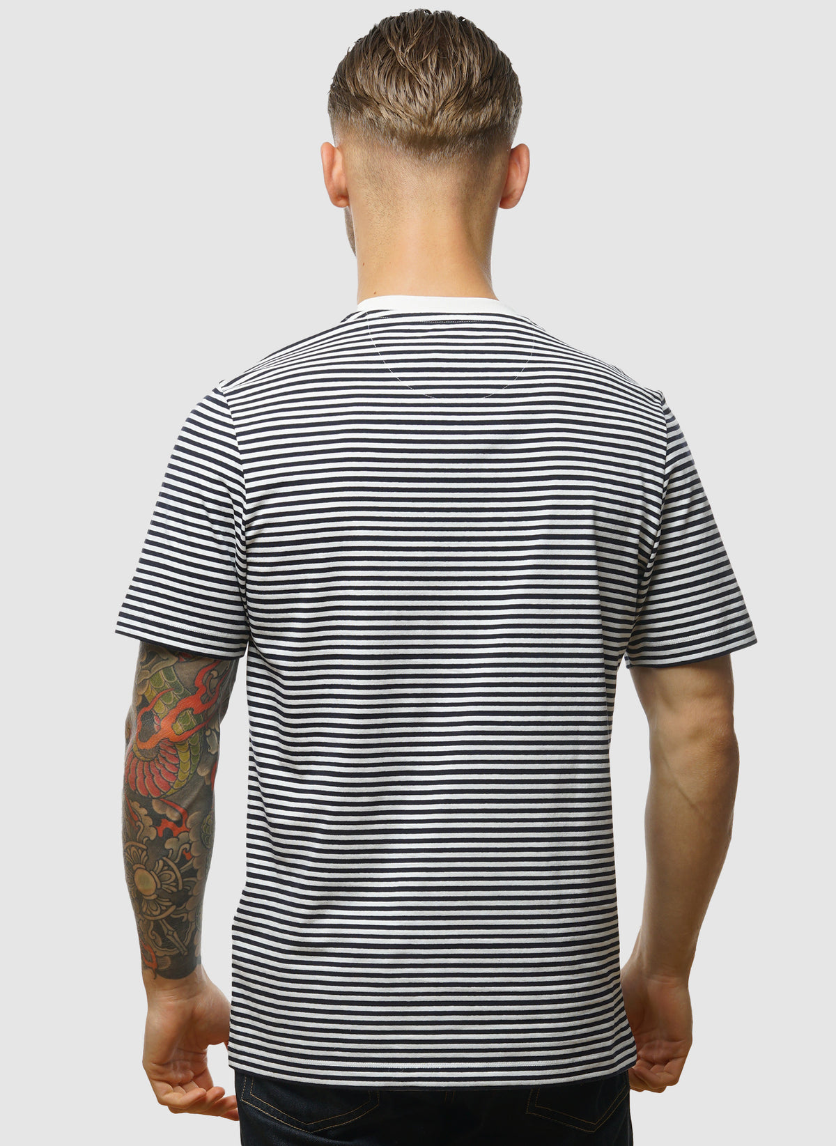 Goldney Stripe T-Shirt  - True Navy