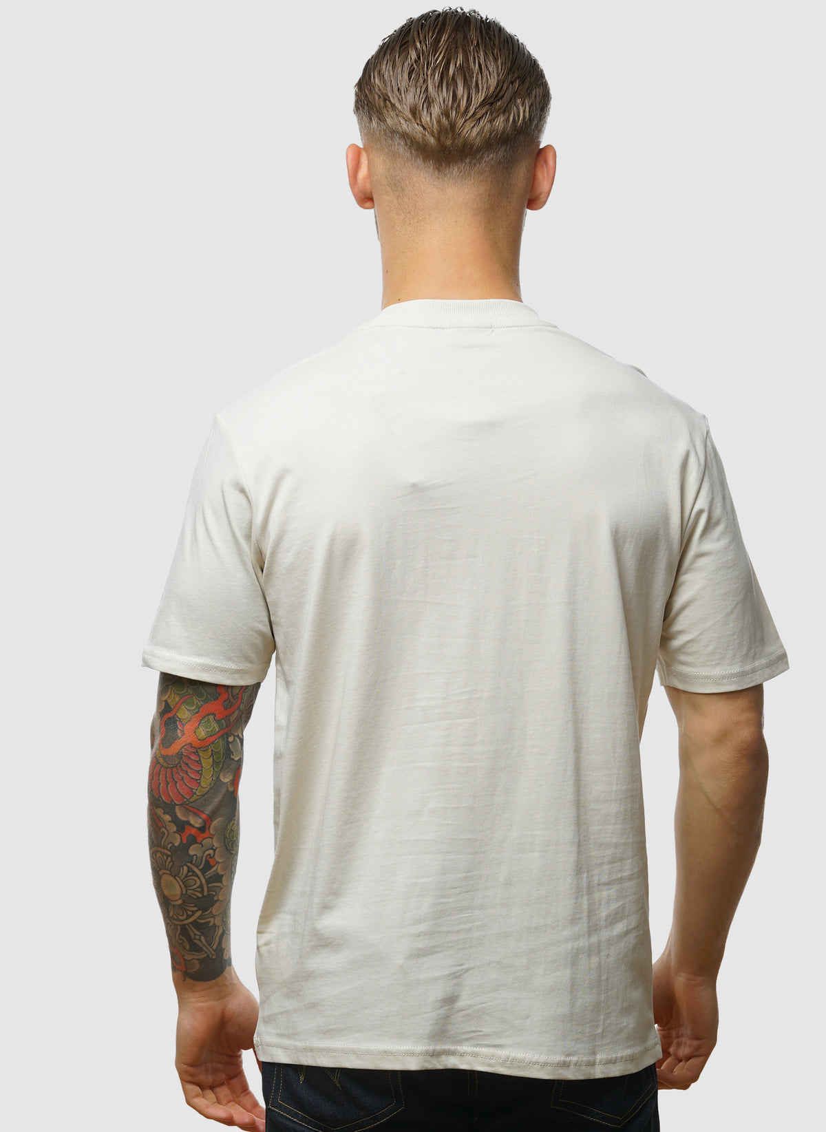 S-Small Box T-Shirt - Beige Dimity