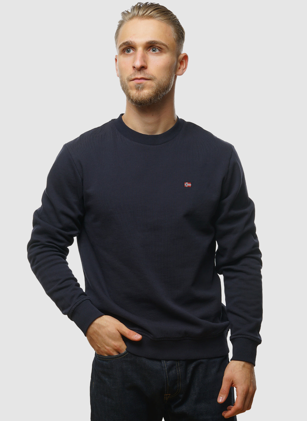 Bali's Crew Neck Sweatshirt - Blu Marine