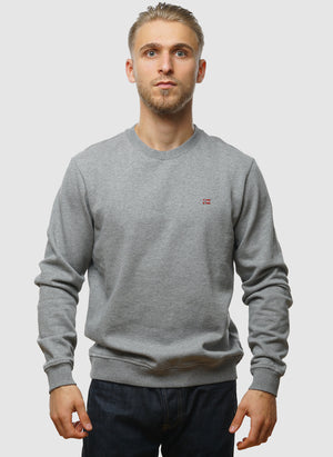 Balis Crew Neck Sweatshirt - Med Grey Melange