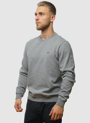 Balis Crew Neck Sweatshirt - Med Grey Melange
