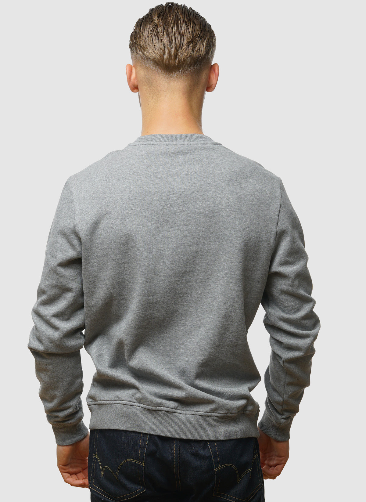 Balis Crew Neck Sweatshirt - Med Grey Melange