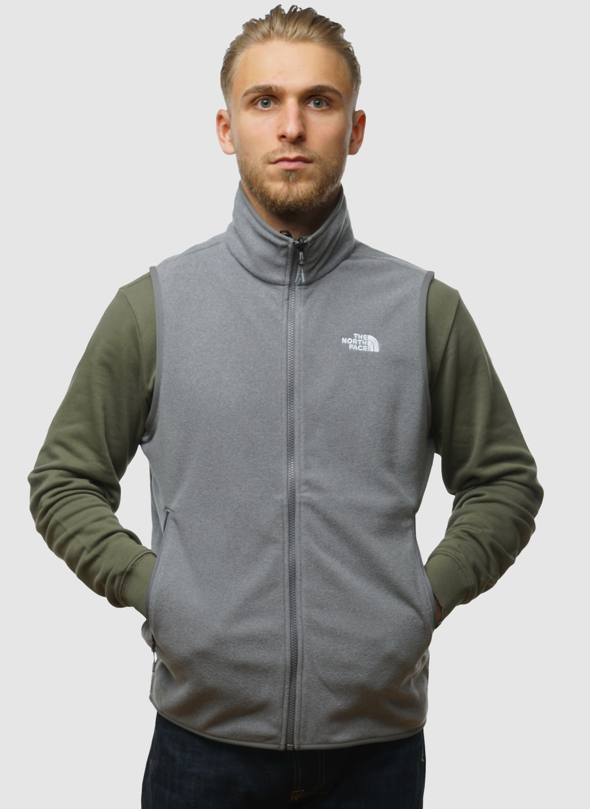 Glacier Fleece Vest - Mid Grey Heather