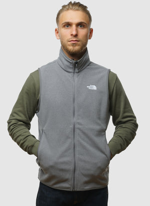 Glacier Fleece Vest - Mid Grey Heather