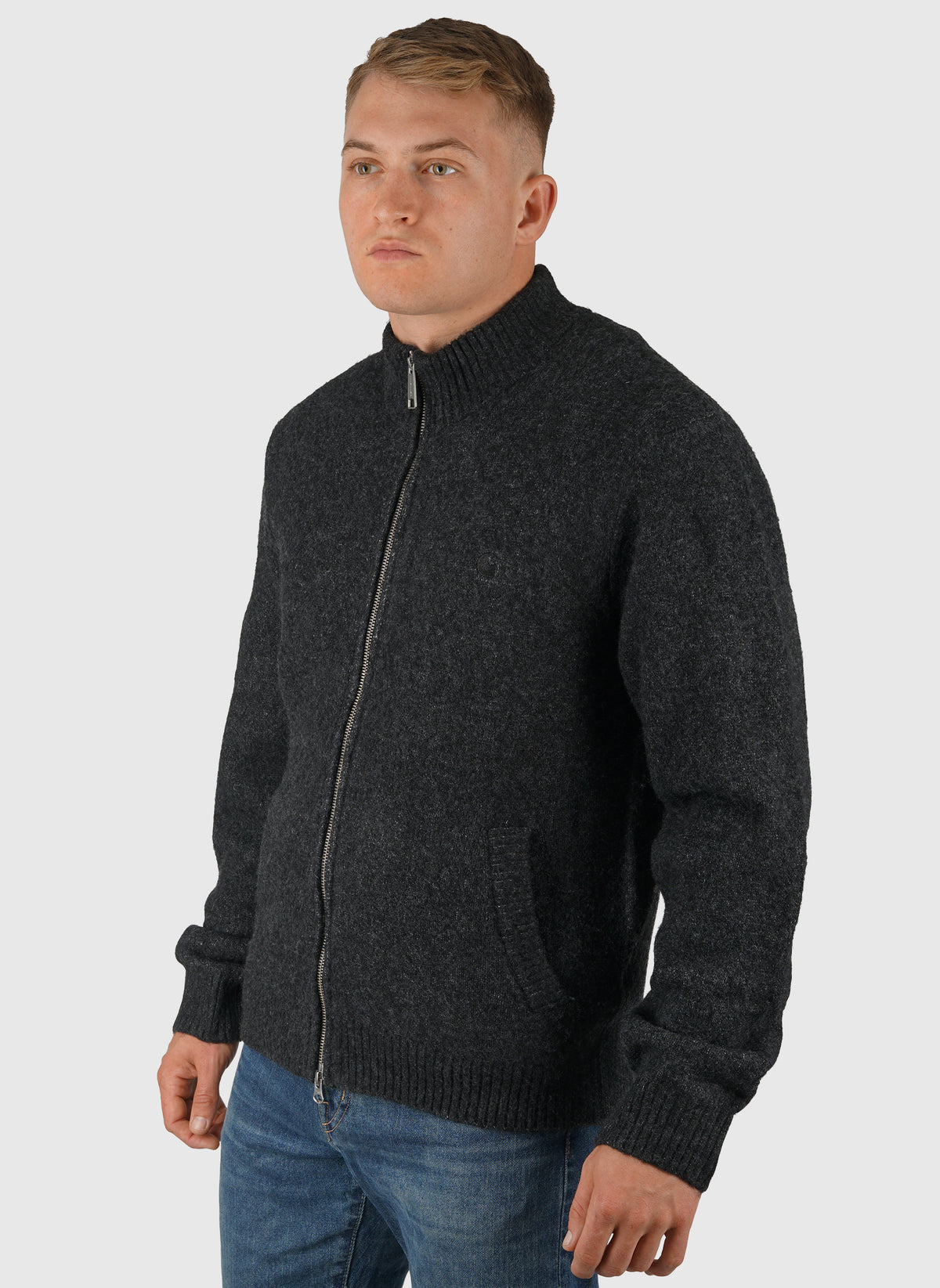 Curtis Sweater Jacket - Tangled Black