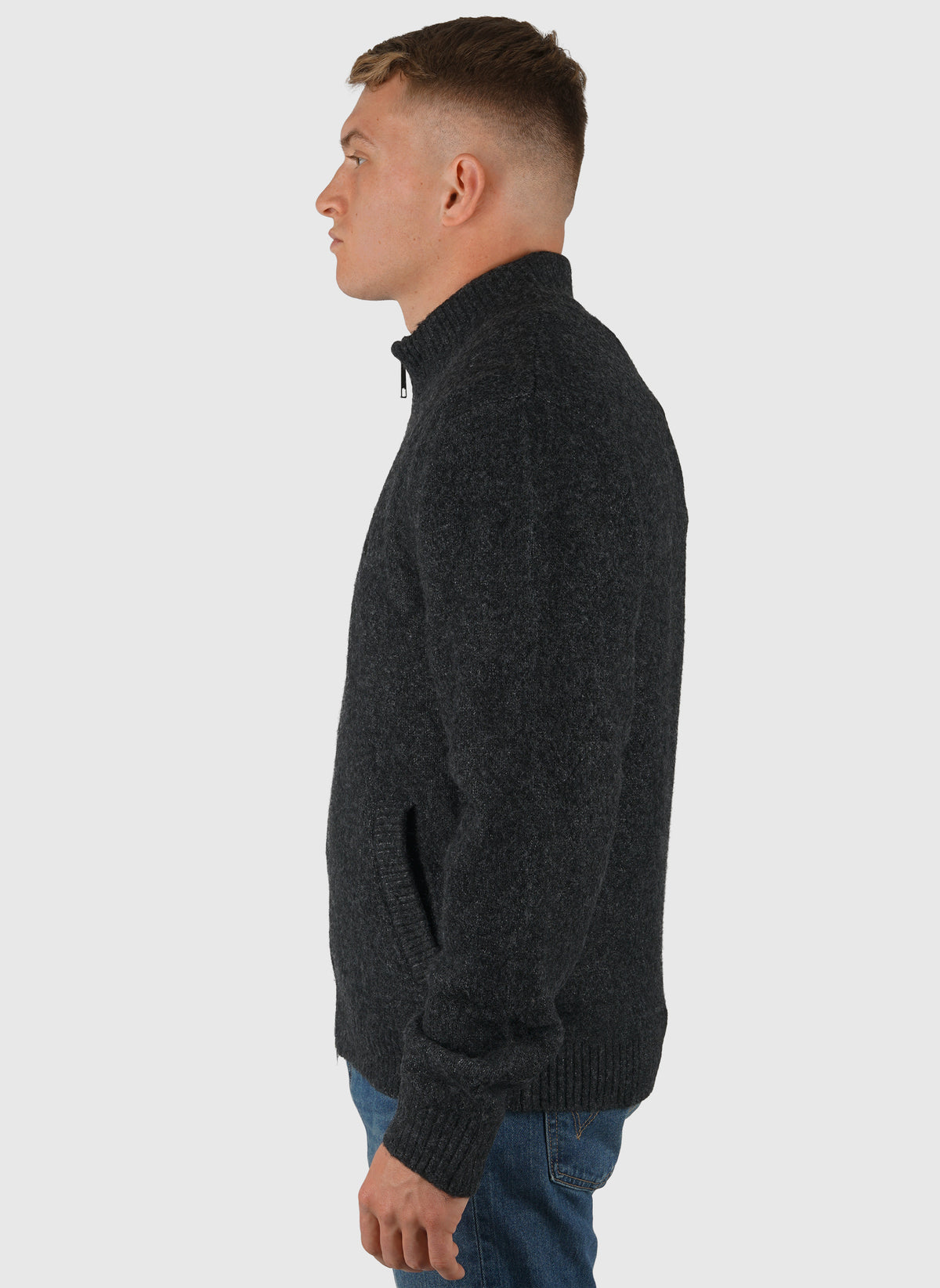 Curtis Sweater Jacket - Tangled Black