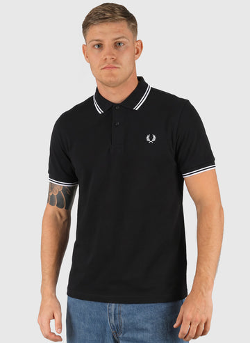 Twin Tipped Poloshirt M3600 - Black/White