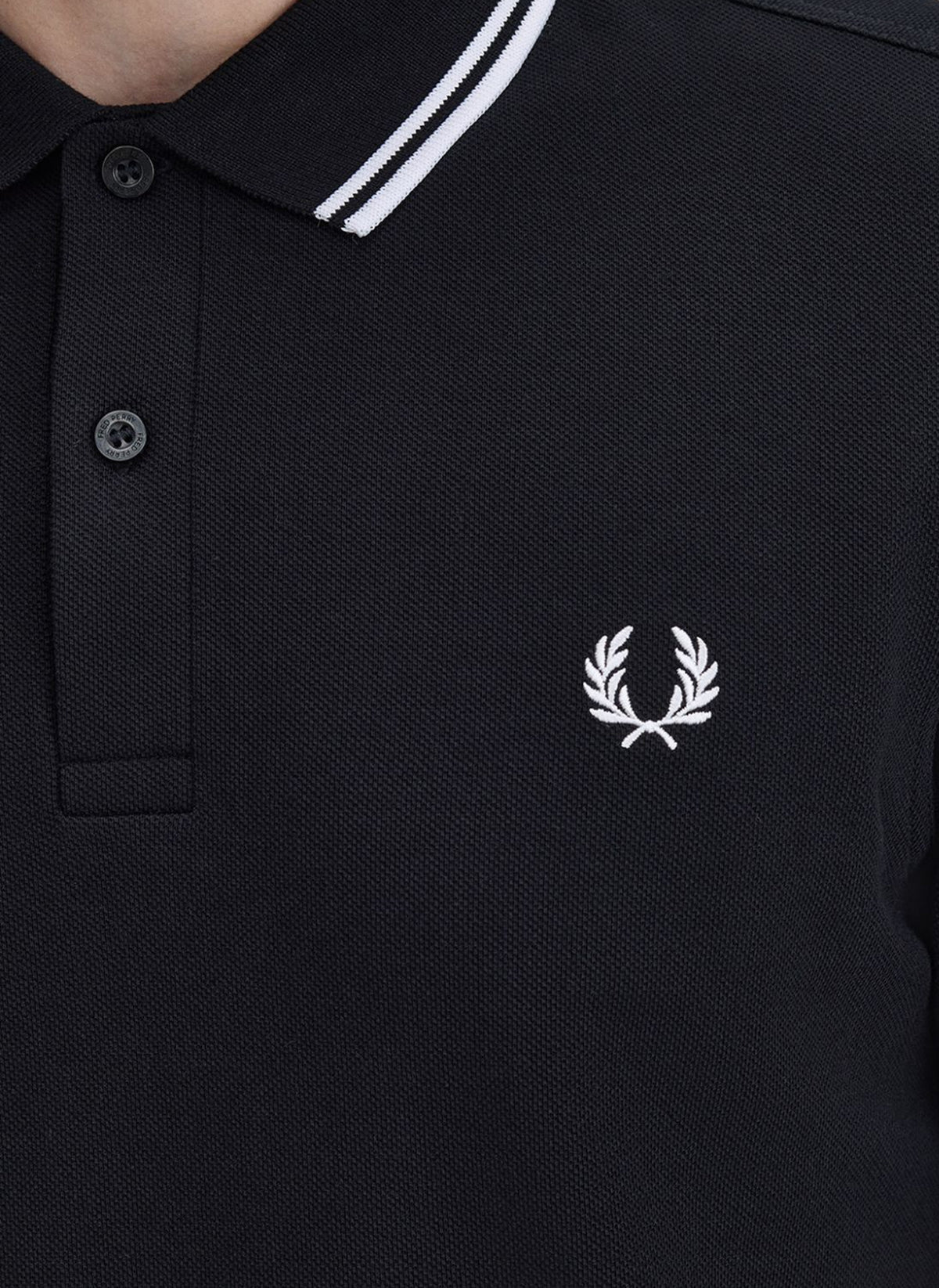 Twin Tipped Poloshirt M3600 - Black/White