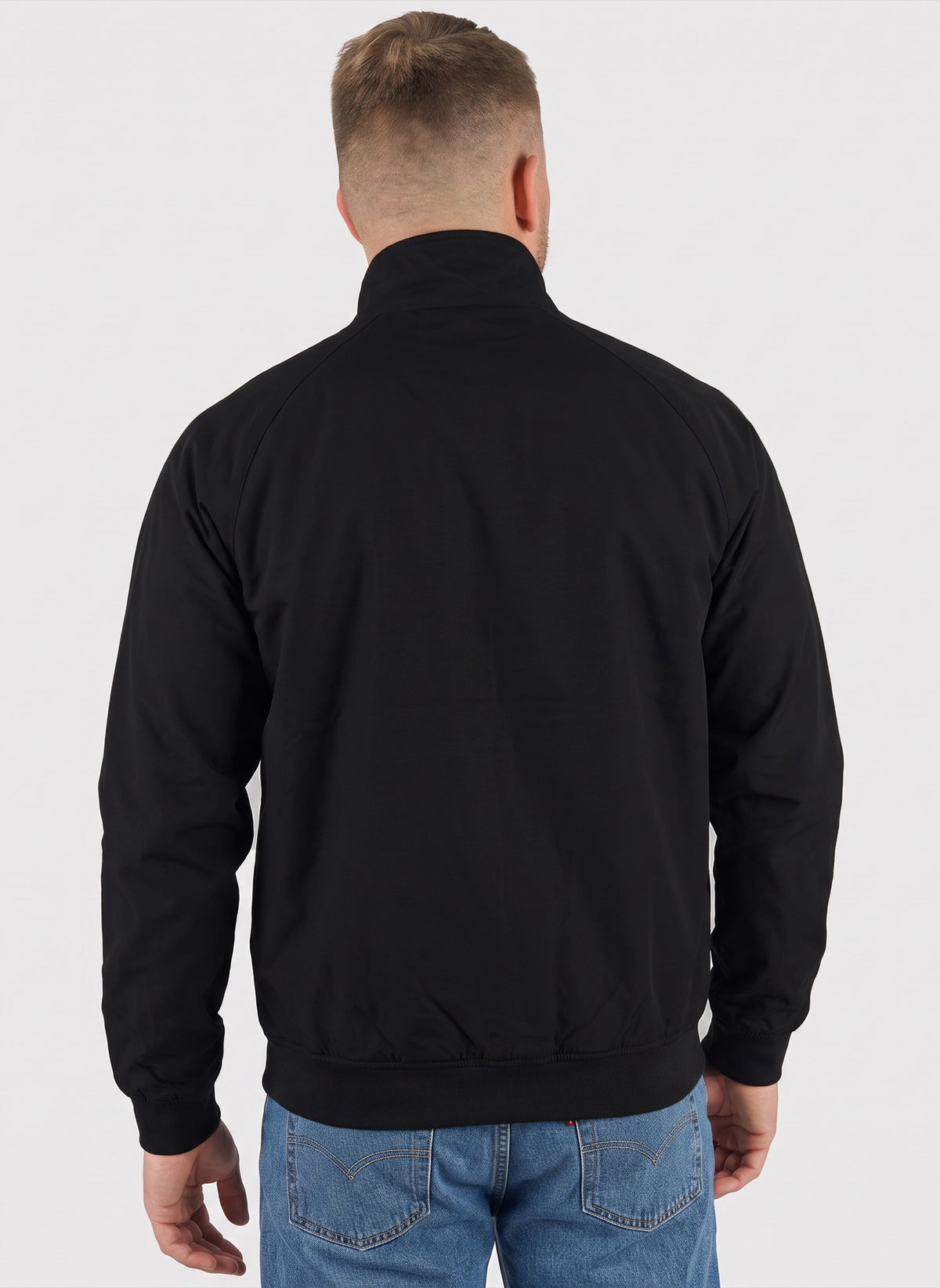 Cotton Harrington Jacket - Jet Black