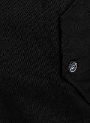 Cotton Harrington Jacket - Jet Black