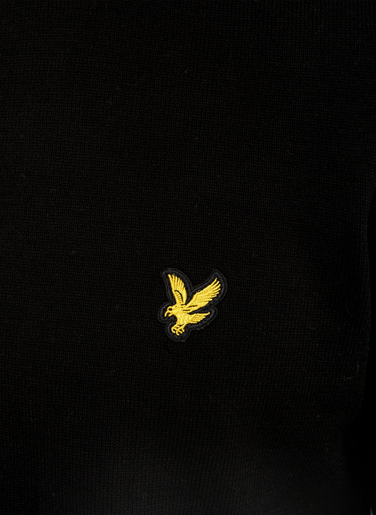 Cotton Crew Neck Jumper - Jet Black