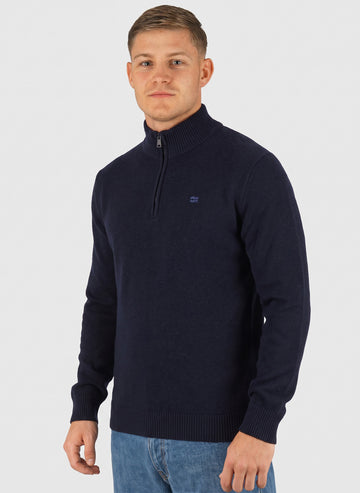 D-Ordin Half Zip Sweatshirt - Blu Marine