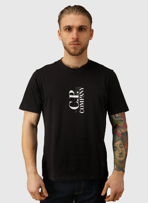 30/1 Printed Jersey T-Shirt - Black