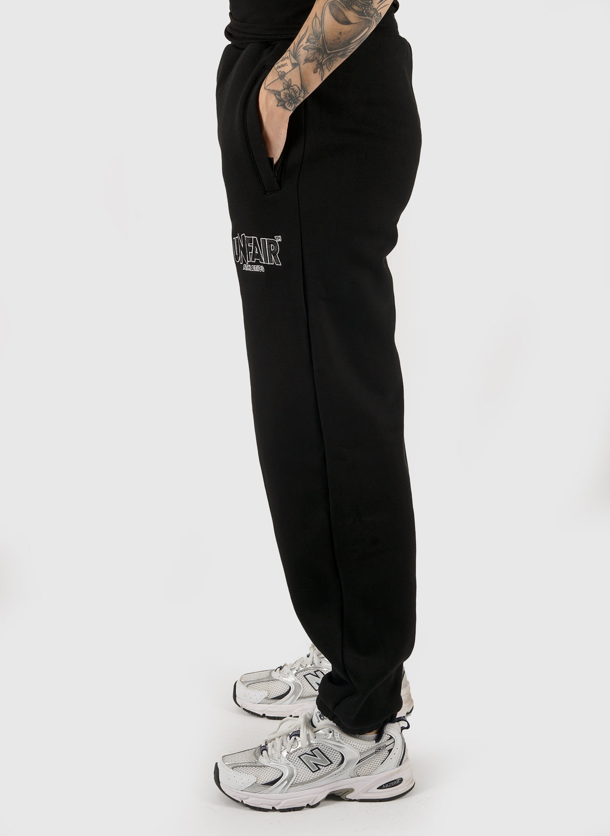Classic Label Womens Sweatpants - Black