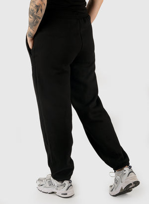 Classic Label Womens Sweatpants - Black