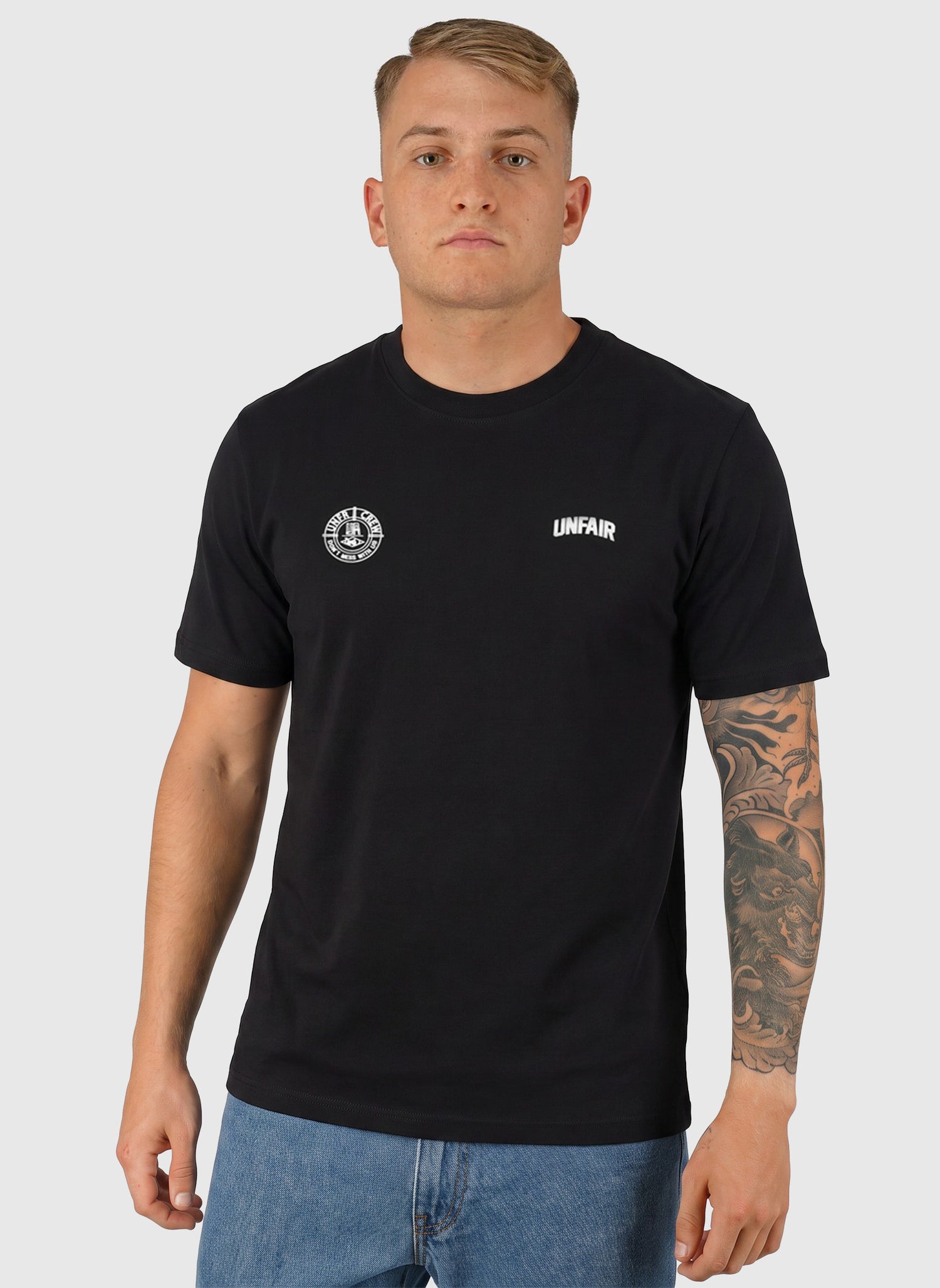 Two Side Logo T-Shirt - Black