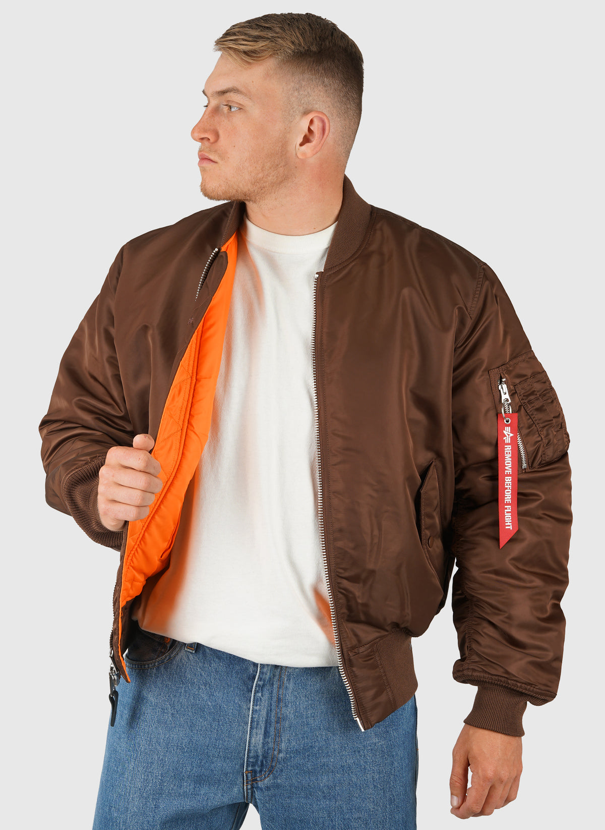 MA-1 Heritage Bomber Jacket - Powder Brown