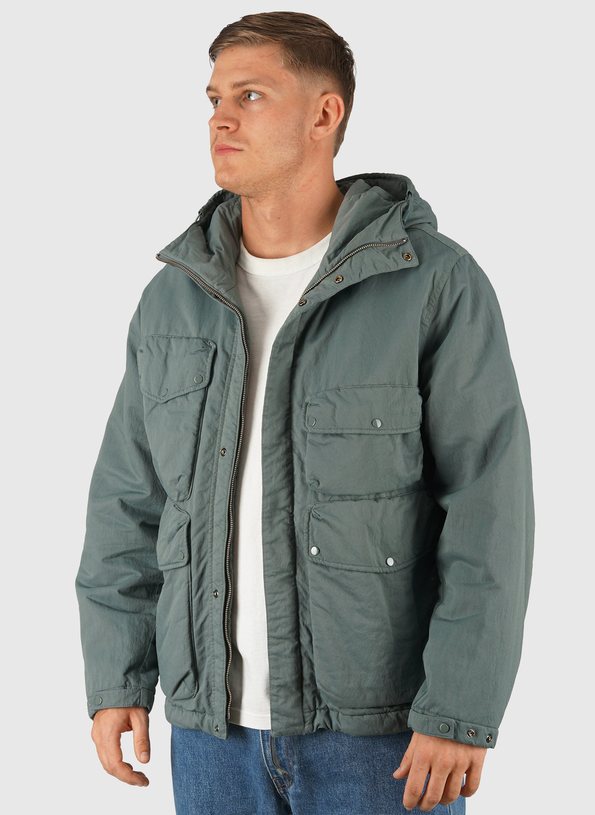 T-Flatt Padded Goggle Jacket - Castor Gray