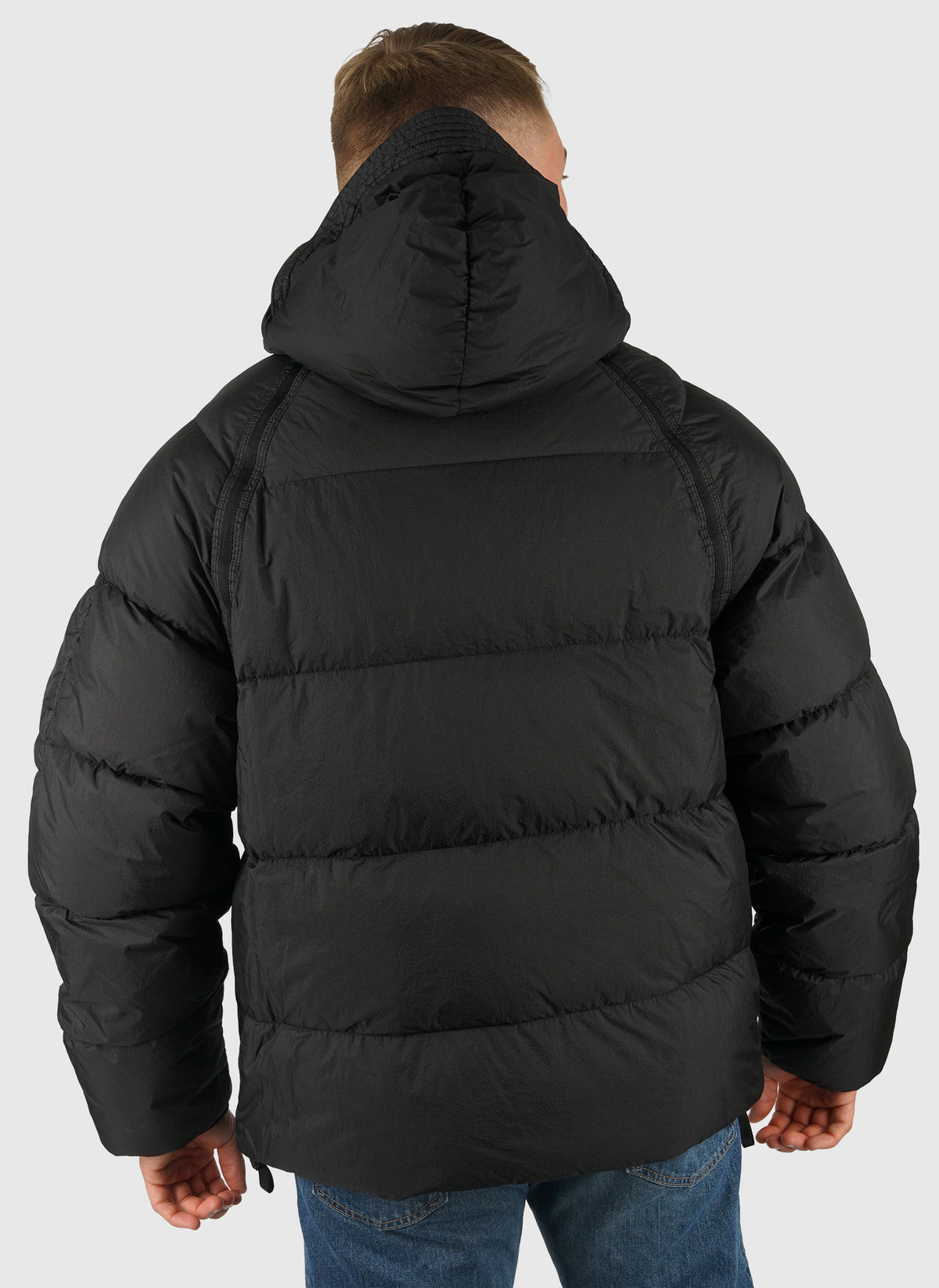 Down Shield Hooded Jacket - Black