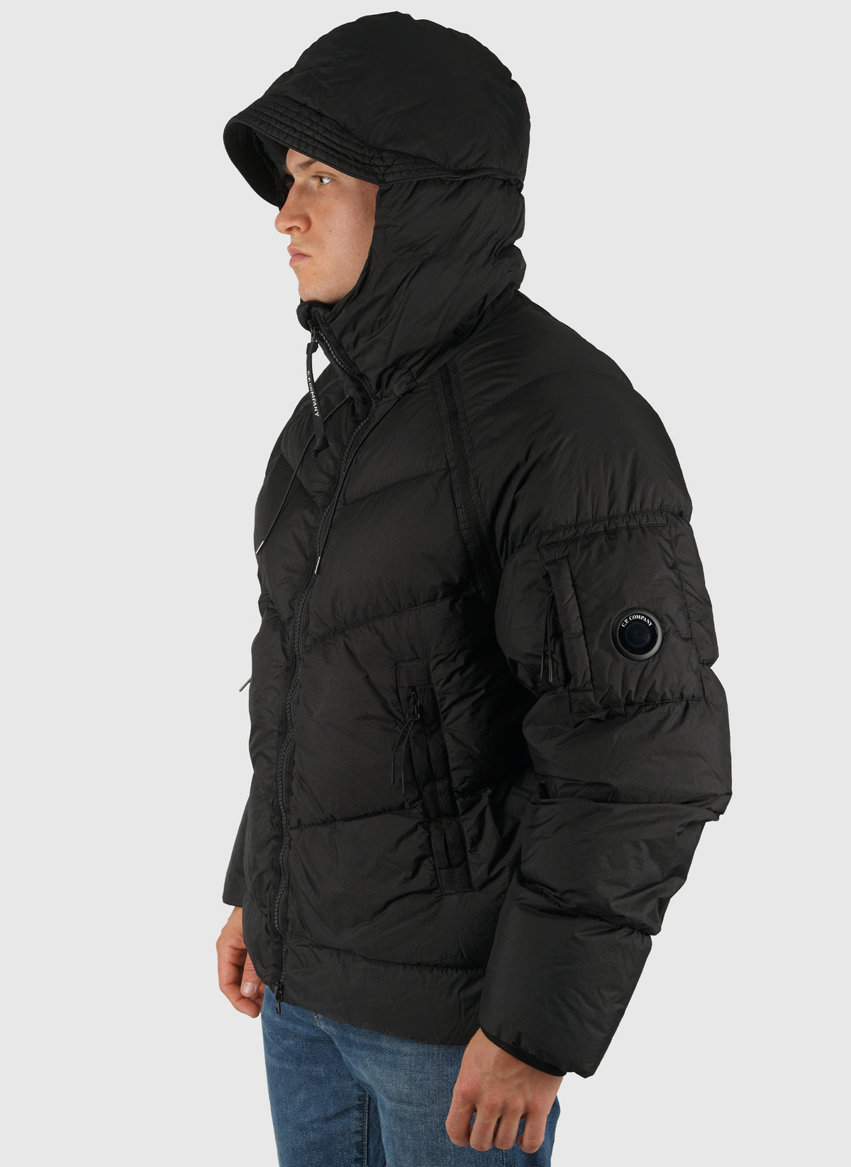 Down Shield Hooded Jacket - Black