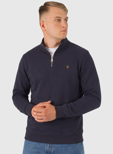 Arnold 1/4 Zip Sweatshirt - True Navy