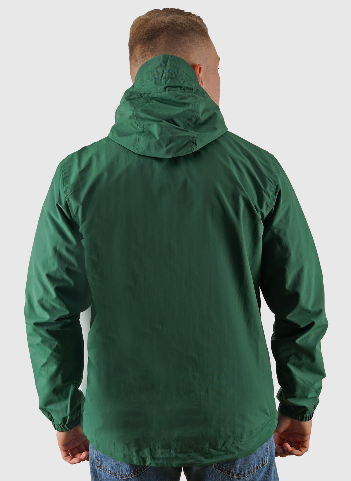 Zip Through Hooded Jacket - Clover Green